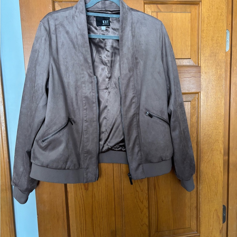 Kut from the Kloth Brown Bomber Jacket